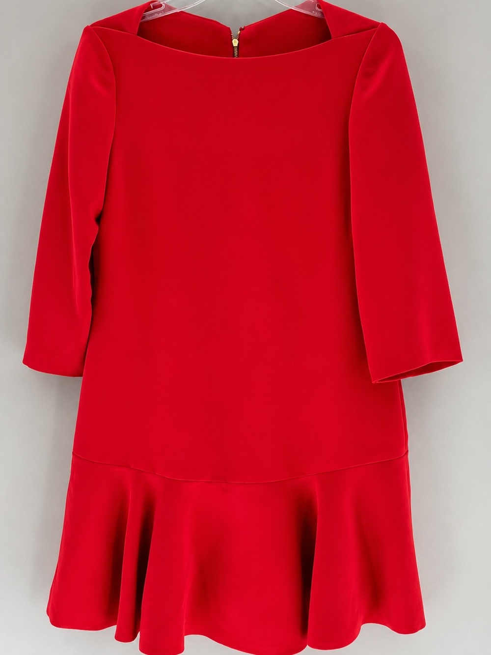 kate spade Red Ruffle-Hem Mini Dress - Picture 2 of 5